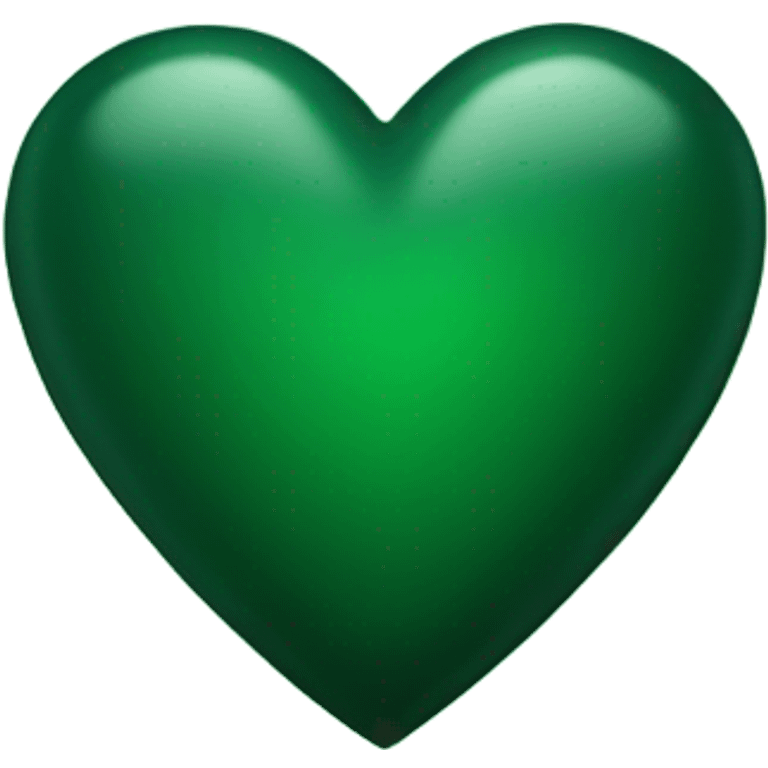 Dark green heart emoji