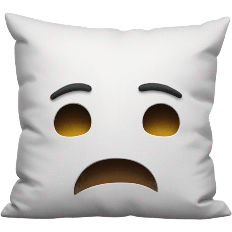 cartoon head buried in pillow emoji