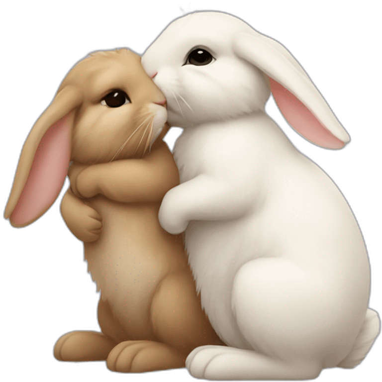 bunny kissing emoji