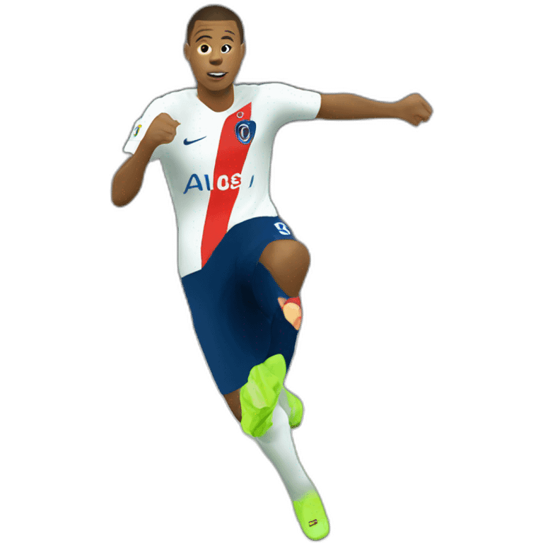 Mbappé glisse emoji