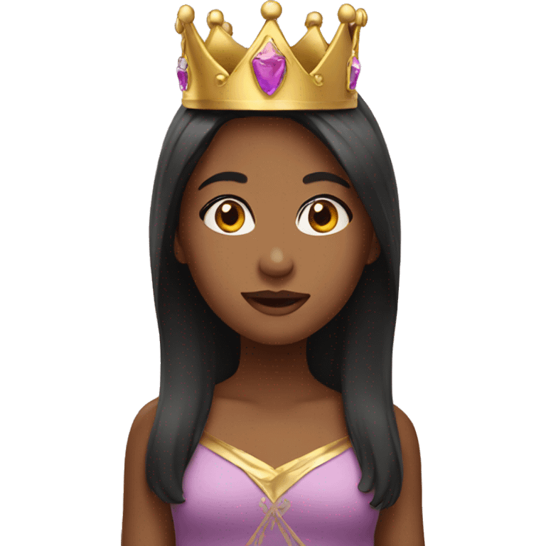 Girl with crown emoji