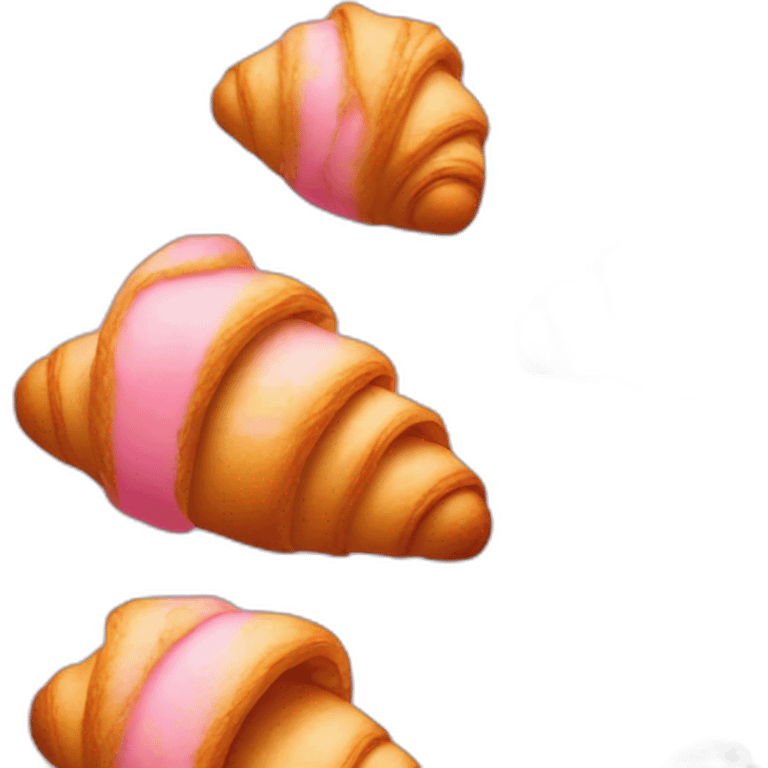 Pink croissants  emoji