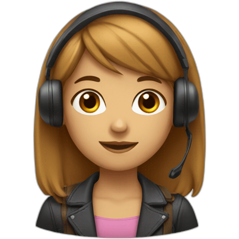 girl-with-bang-and-brown-har-sales-call-with-headset emoji