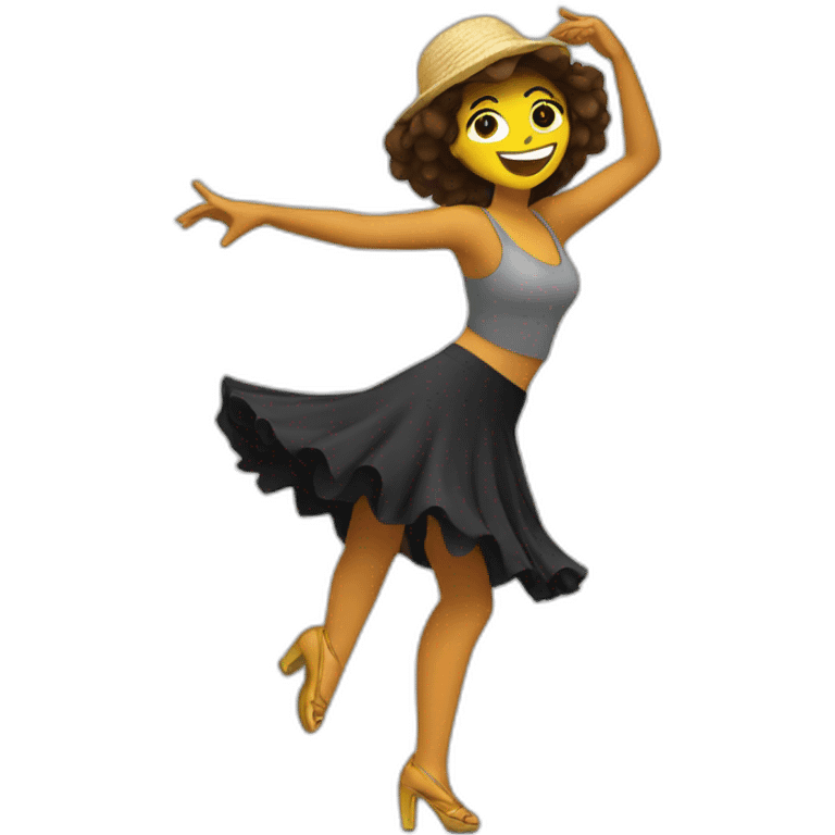 chica bailando  emoji