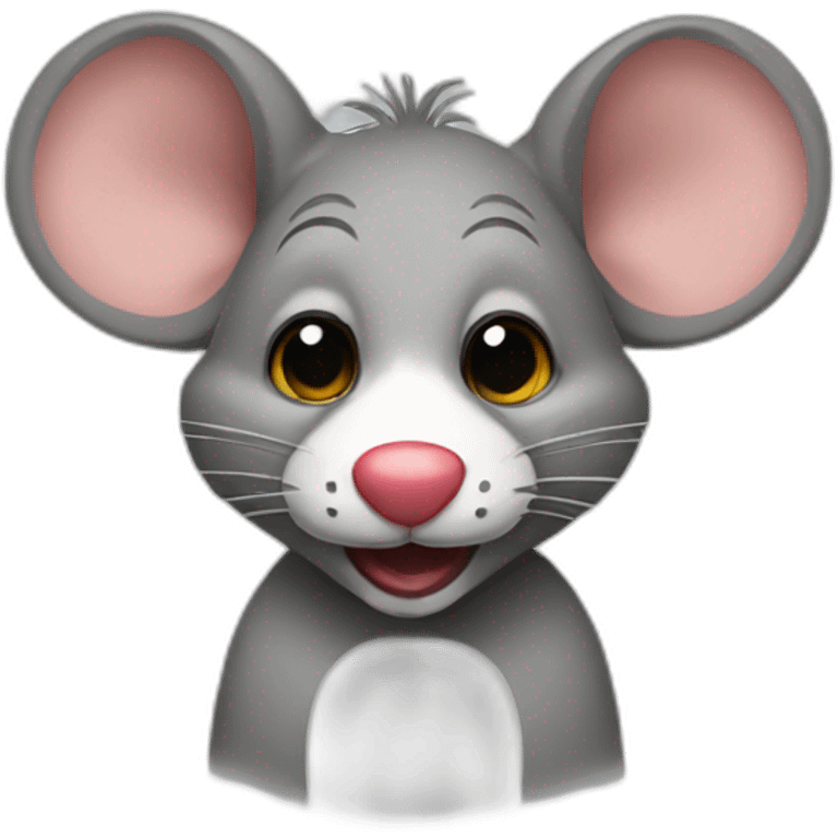 rat with clown make-up emoji