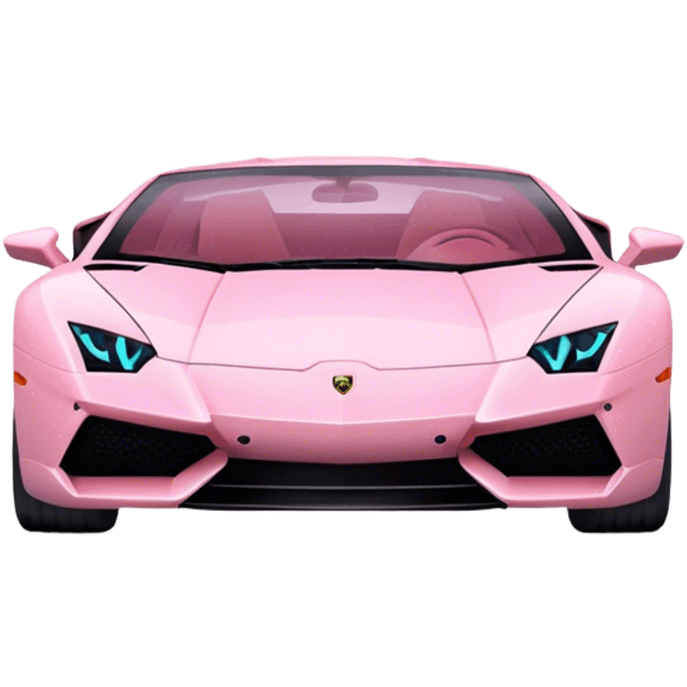 Light pink Lamborghini ￼ emoji