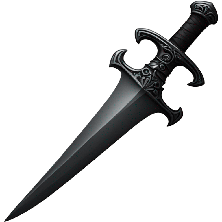 Black dagger  emoji