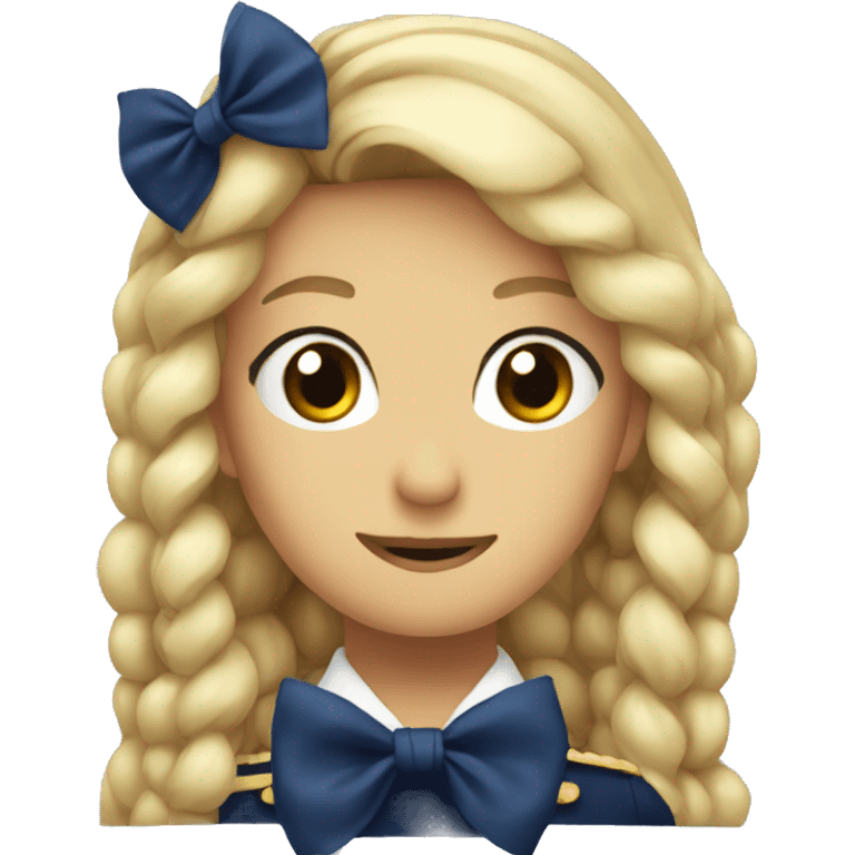 Navy blue bow emoji