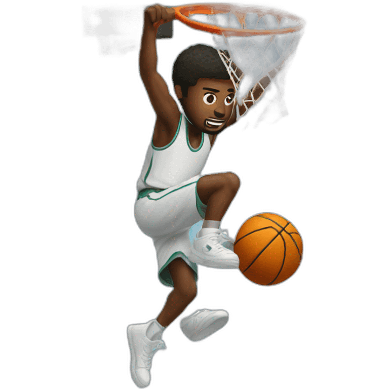 Blank guy dunking emoji