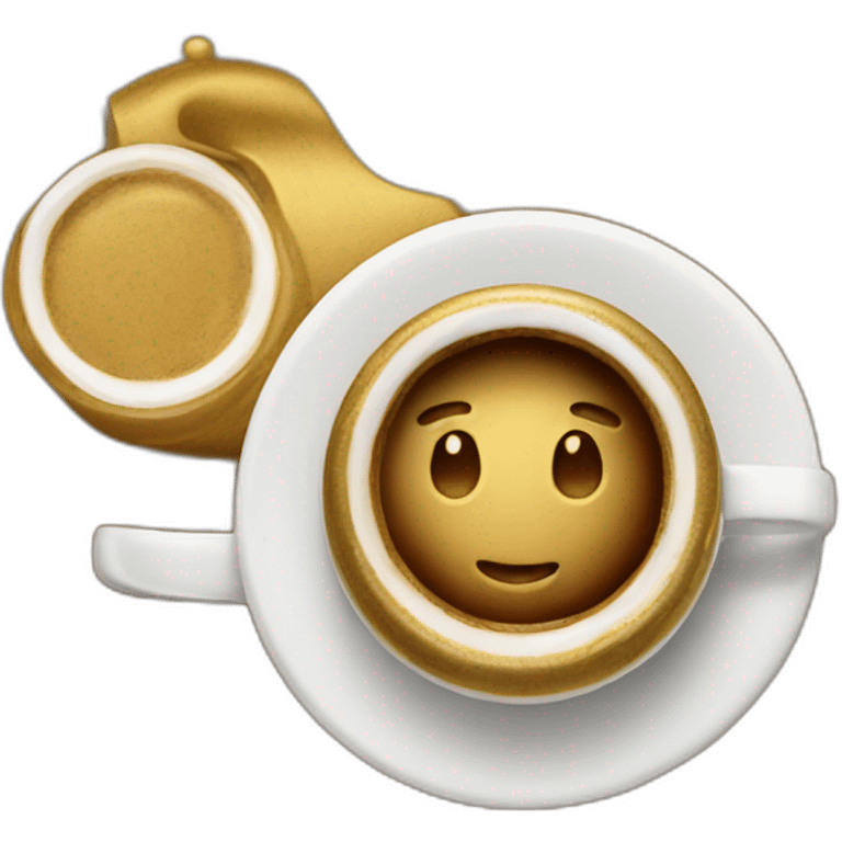 Coffee gold emoji