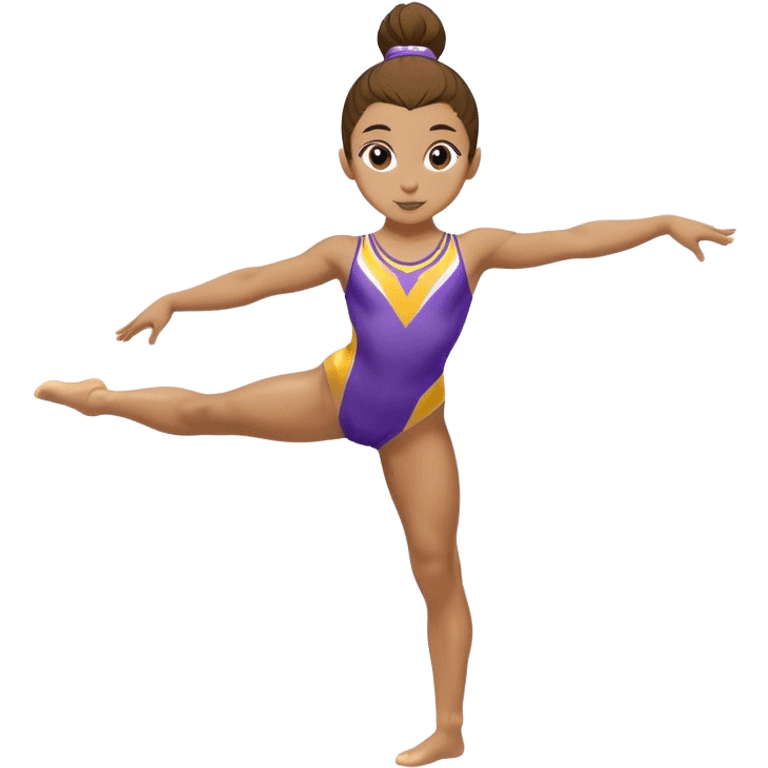 gymnast with LSU leotard on  emoji