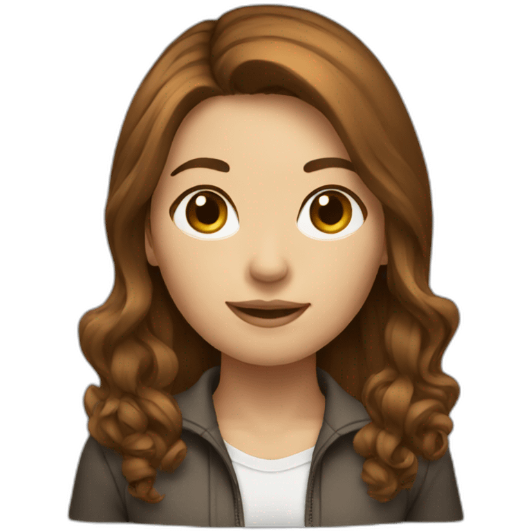 Photographer female brown hair emoji