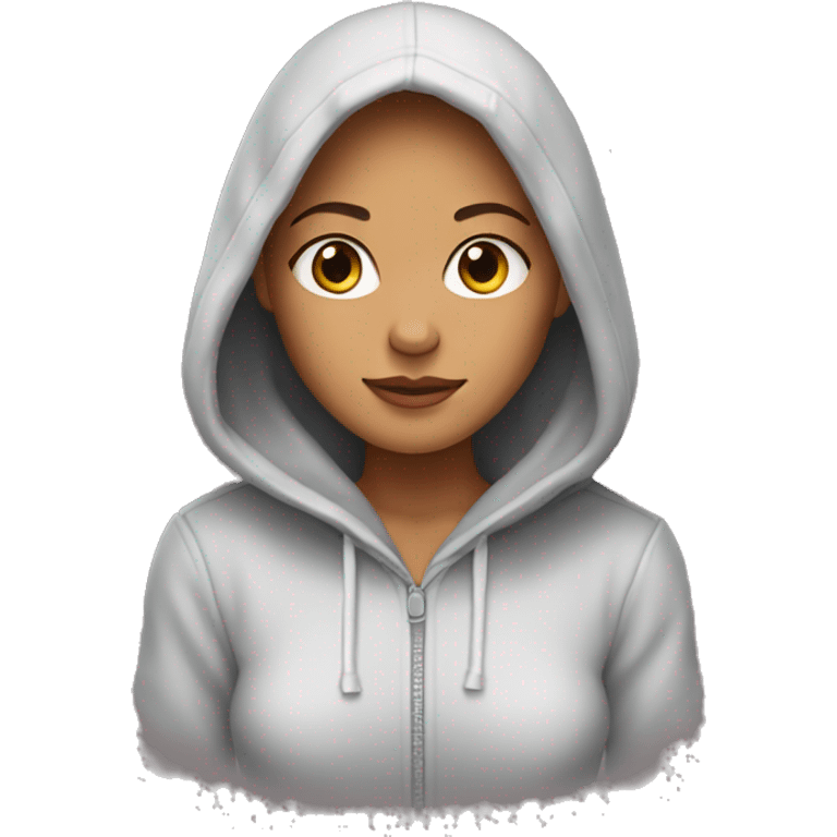 sophie wearing a hoodie emoji