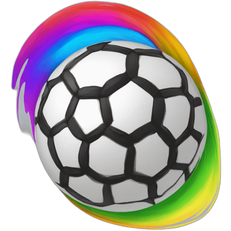 rainbow-soccer-ball emoji