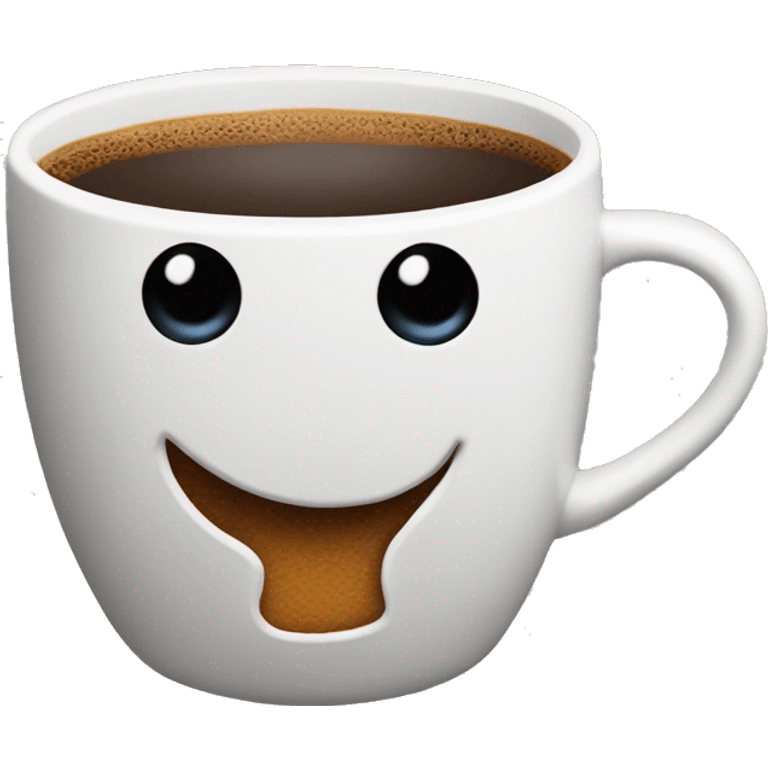 abrigada con una taza de café  emoji