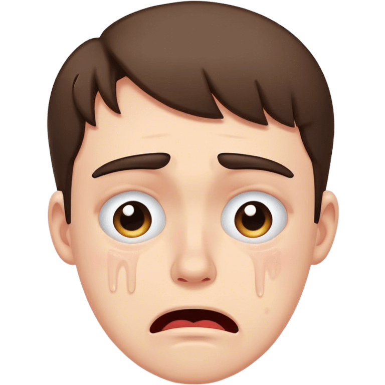 Autistic guy crying emoji