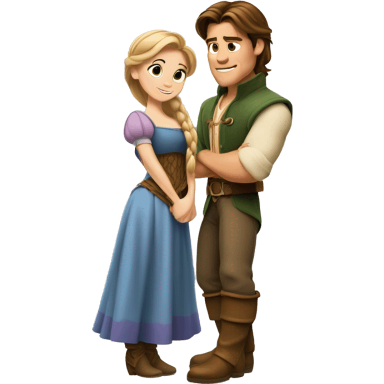 Rupunzel and Flynn Ryder from Disney  emoji