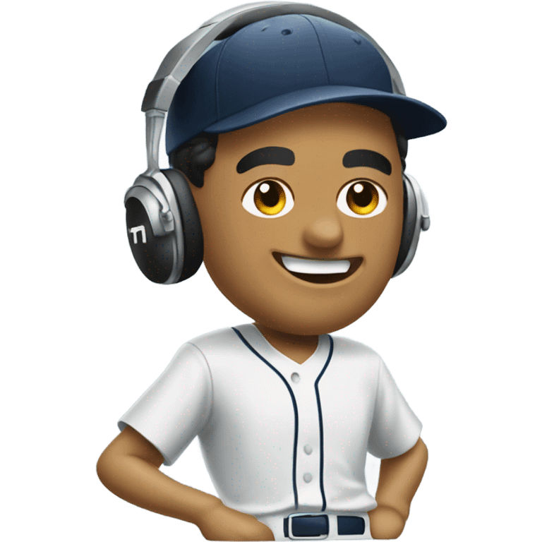 Ted Williams playing DJ emoji