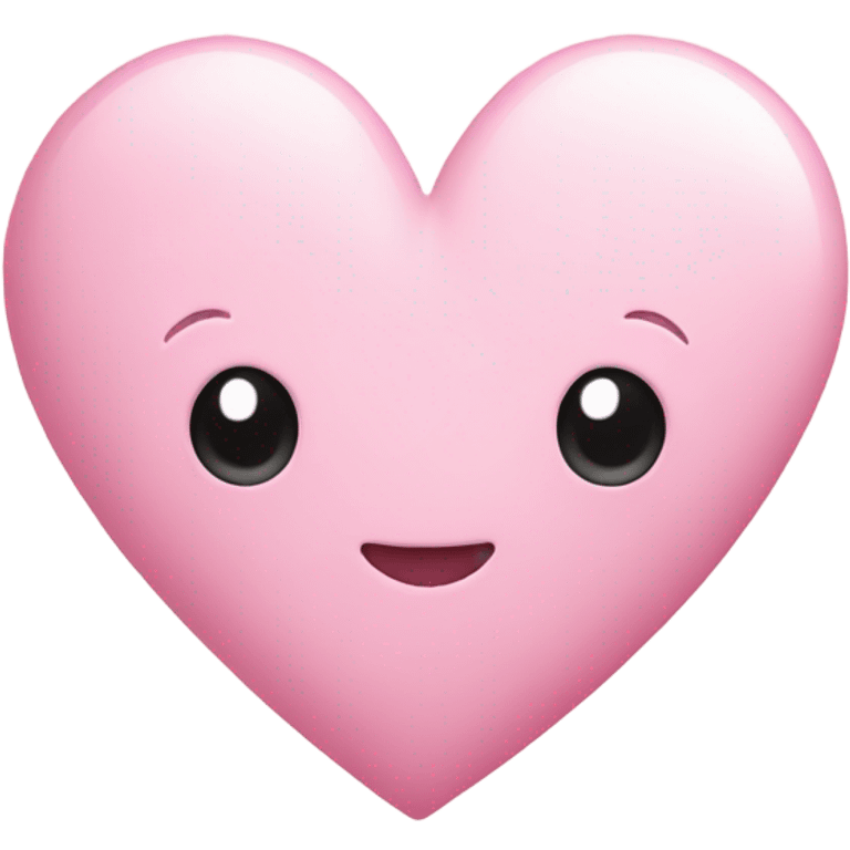 Pastel pink love heart  emoji