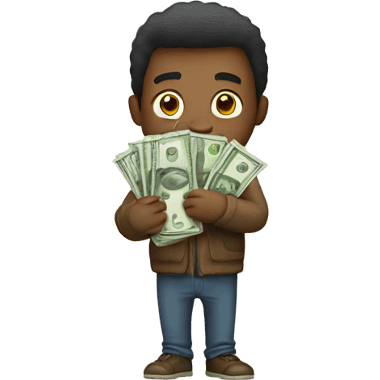  guy with money in the hands emoji