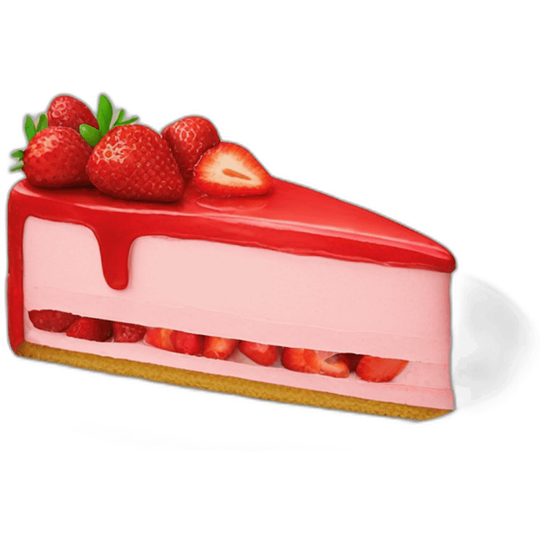 Gâteau à la fraise emoji