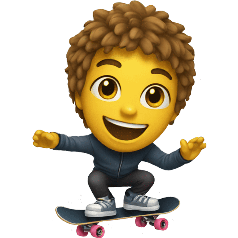 Chat qui fait du skate emoji