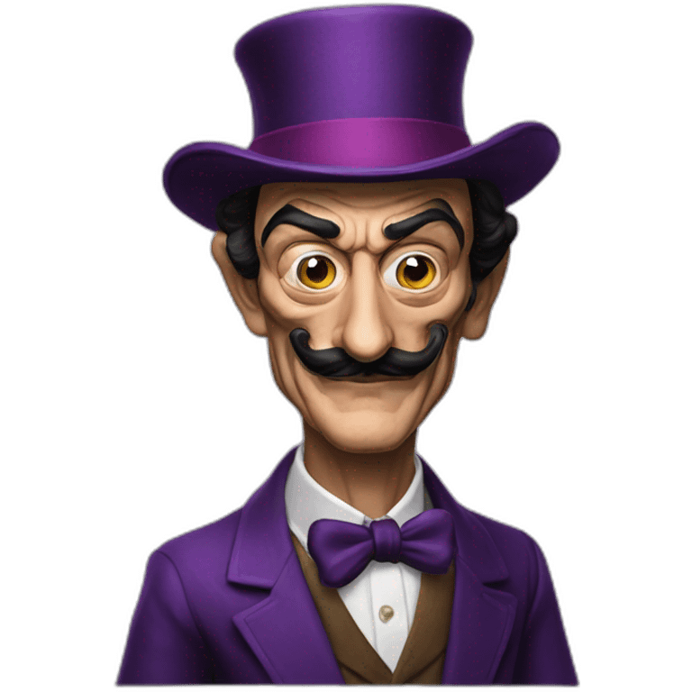 Salvador Dali waluigi emoji