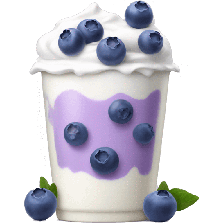 Blueberry yoghurt  emoji