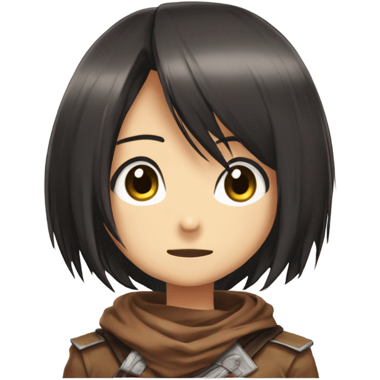 mikasa ackermann from attack on titan emoji