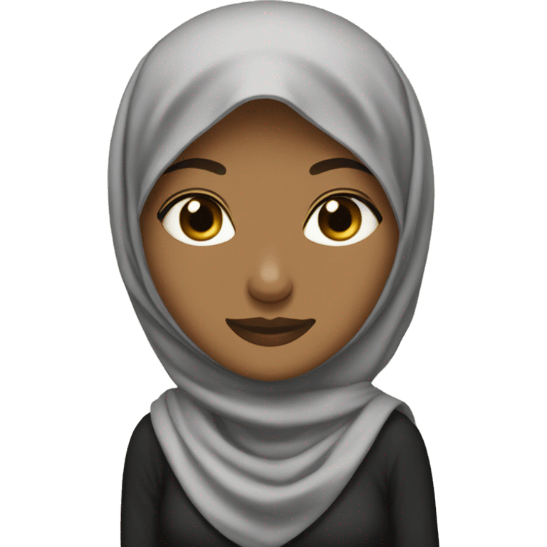 Hijabi missing a leg emoji