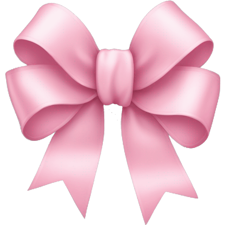 light pink ribbon bow emoji