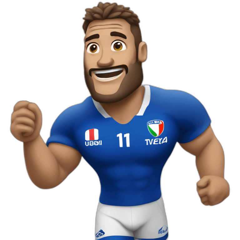 French rugby player win world cup emoji