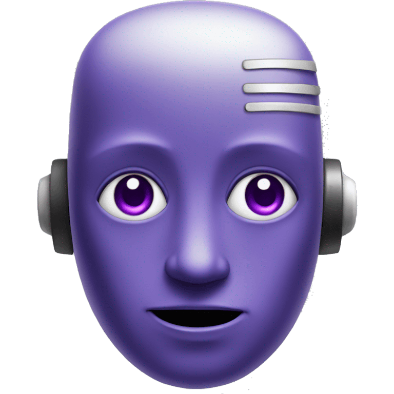 robot purple eyes emoji