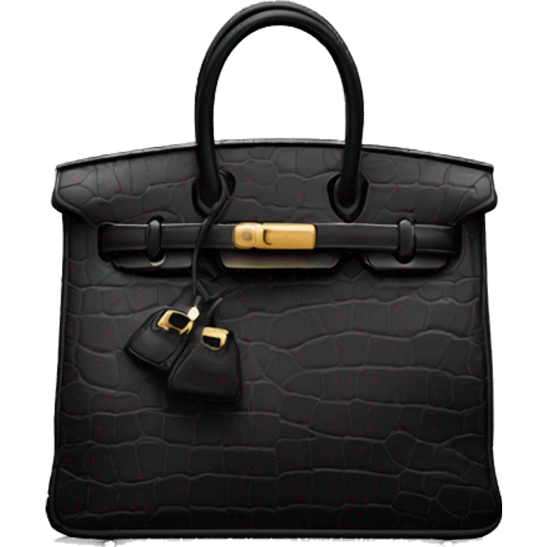 Black Birkin Bag  emoji