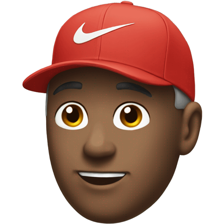 Nike red cap emoji