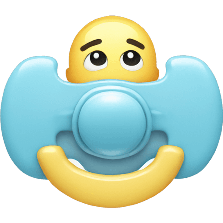 Light blue pacifier  emoji