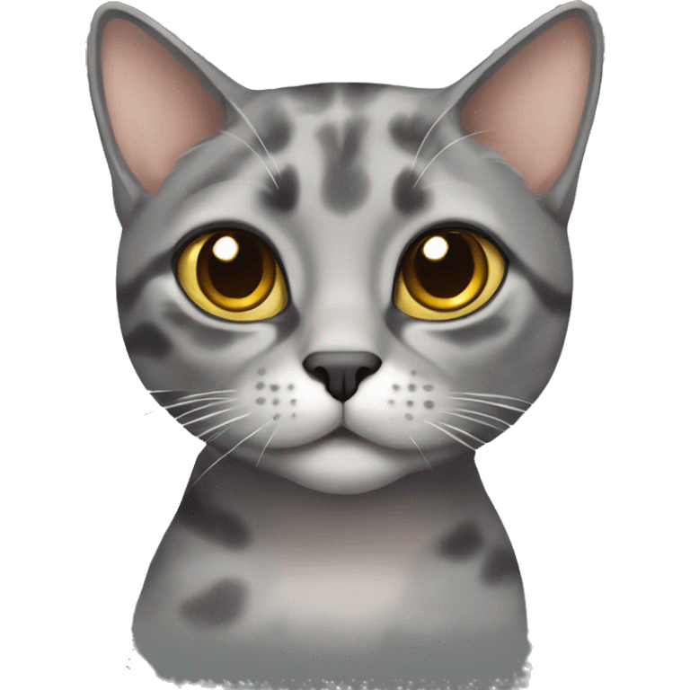 Dilute grey tortie cat  emoji