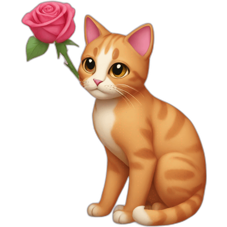 Rose cat emoji