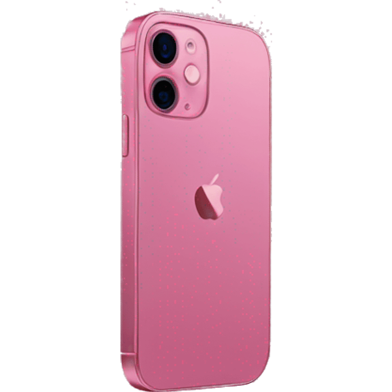 Pink iPhone 12 emoji