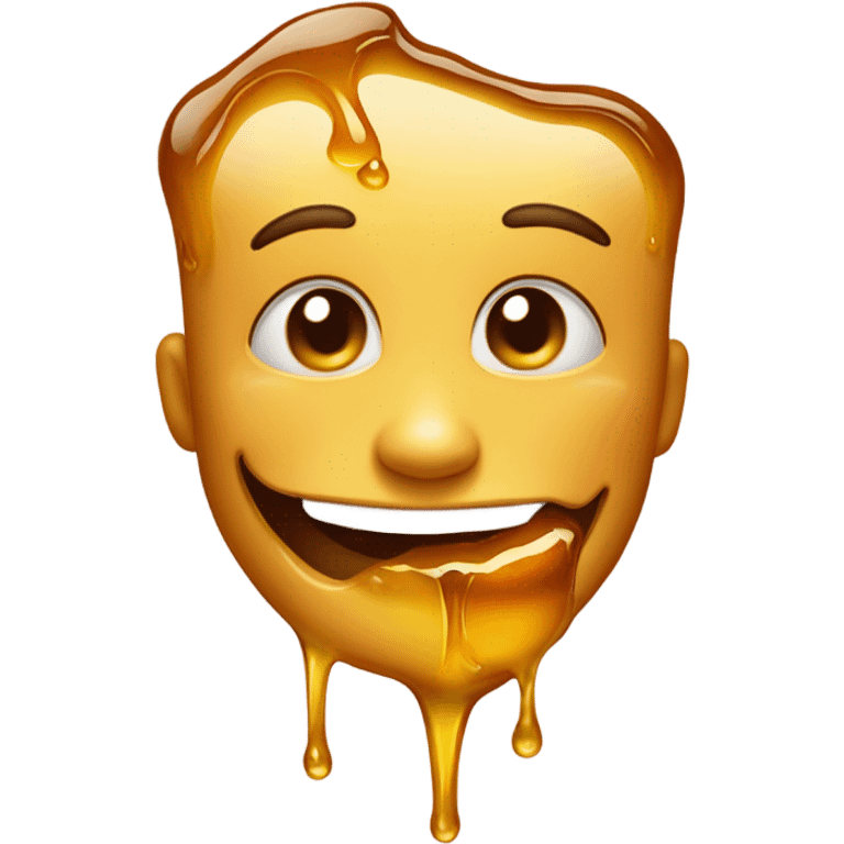 face eating honey  emoji