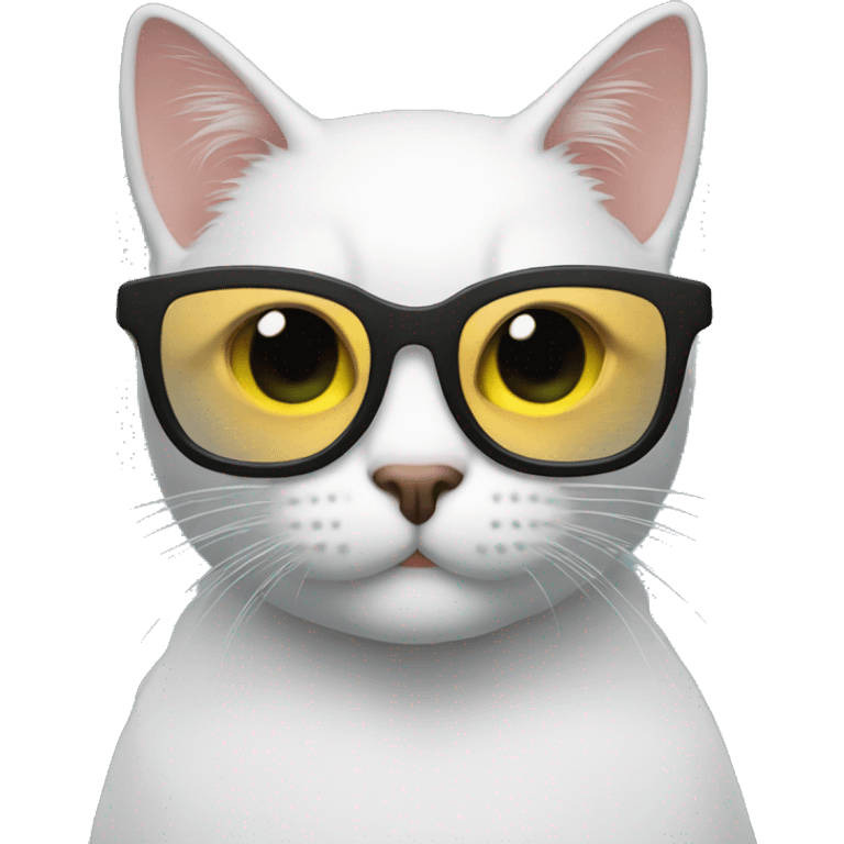 Gato con gafas de fiesta  emoji