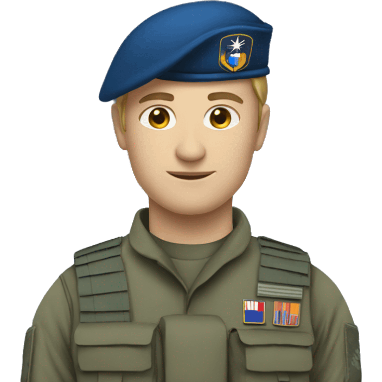 nato soldier in blue emoji