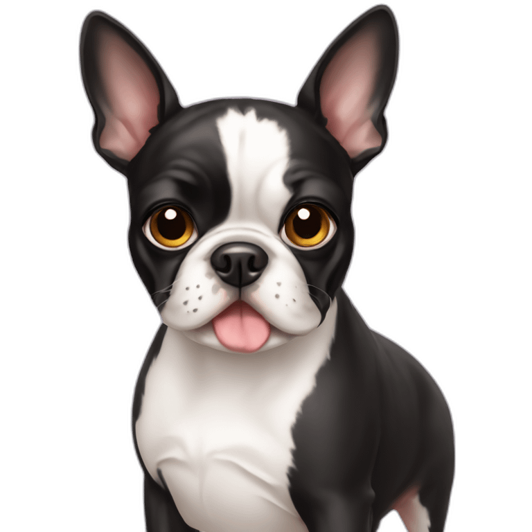 boston terrier cute emoji