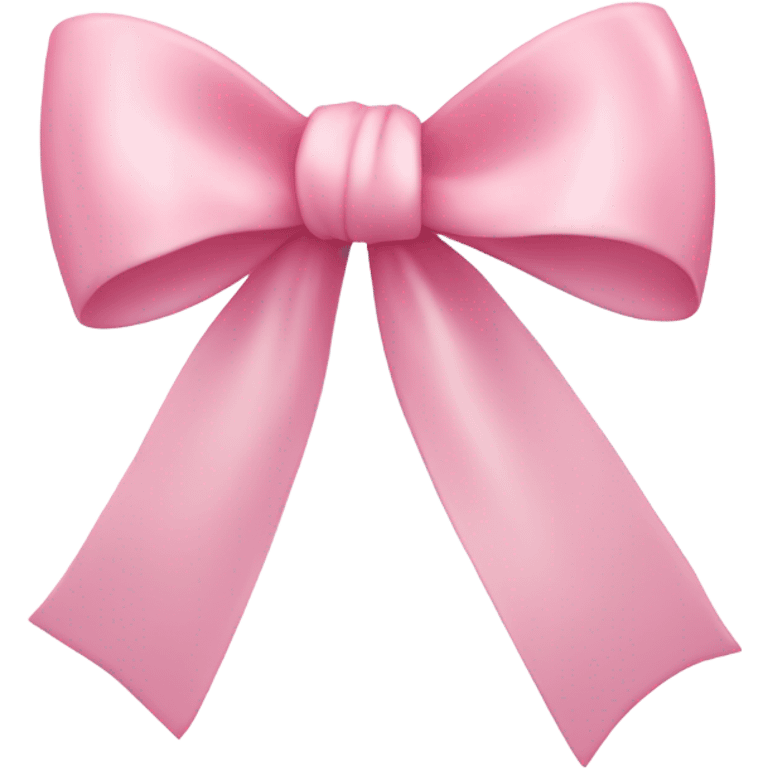 light pink ribbon bow emoji