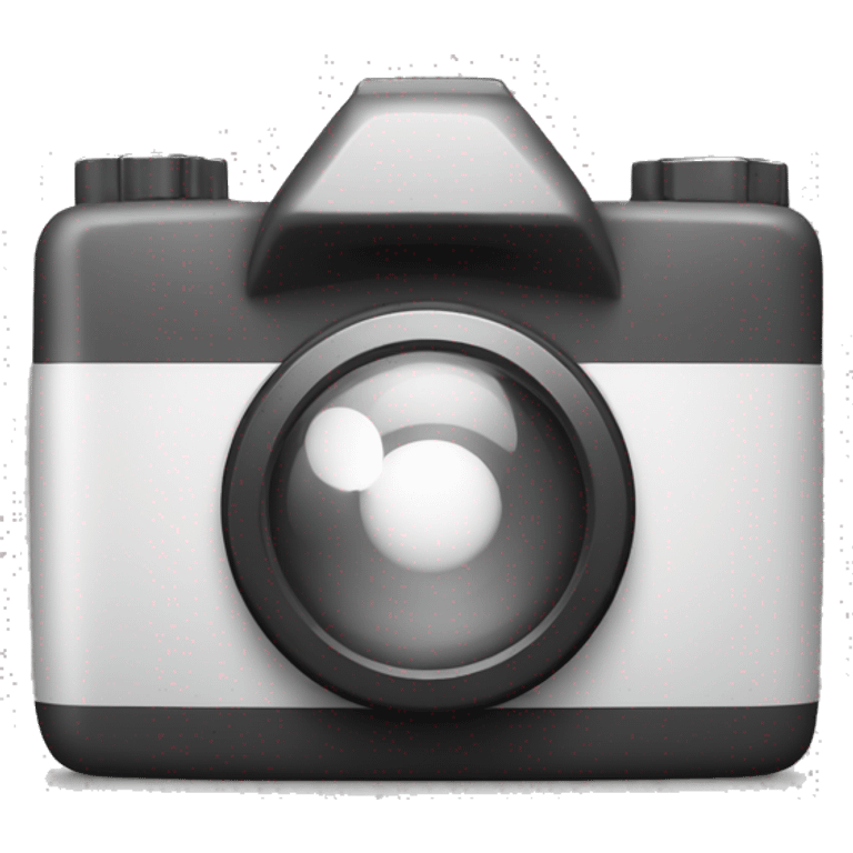 A camera app black and white and gray theme and not 3d  emoji