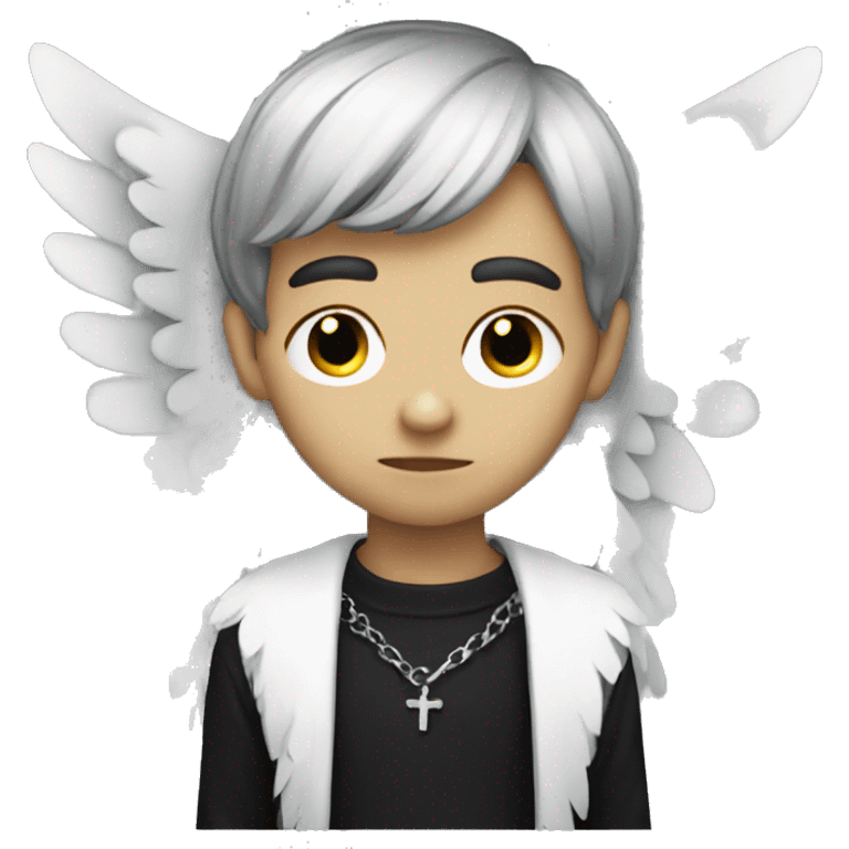 boy goth angel emoji