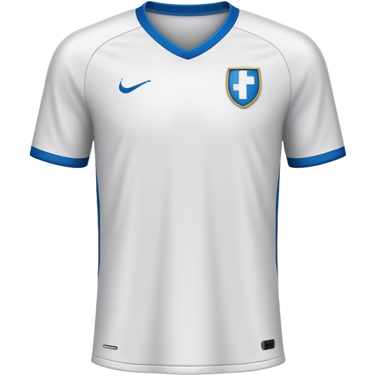 camiseta de futbol color dorsal en blanco emoji