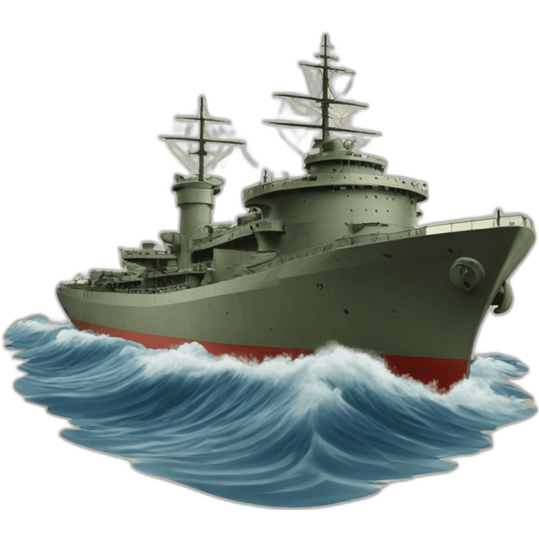 Millitary Ship ww2 emoji