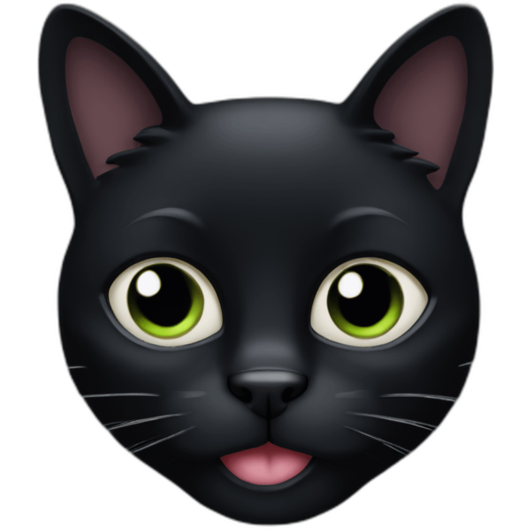 a-black-cat-face emoji