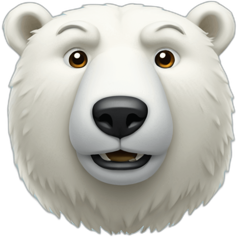 Polar bear emoji